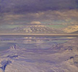 Antarctic Peninsula McMurdo Sound Discovery in Summer Summer David Rosenthal Oil Painting